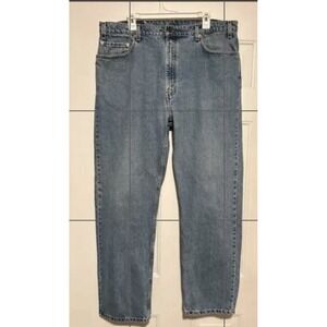 Levi's 505 Vintage Regular Fit Jeans Mens 40x34 Straight‎ Leg Denim Blue